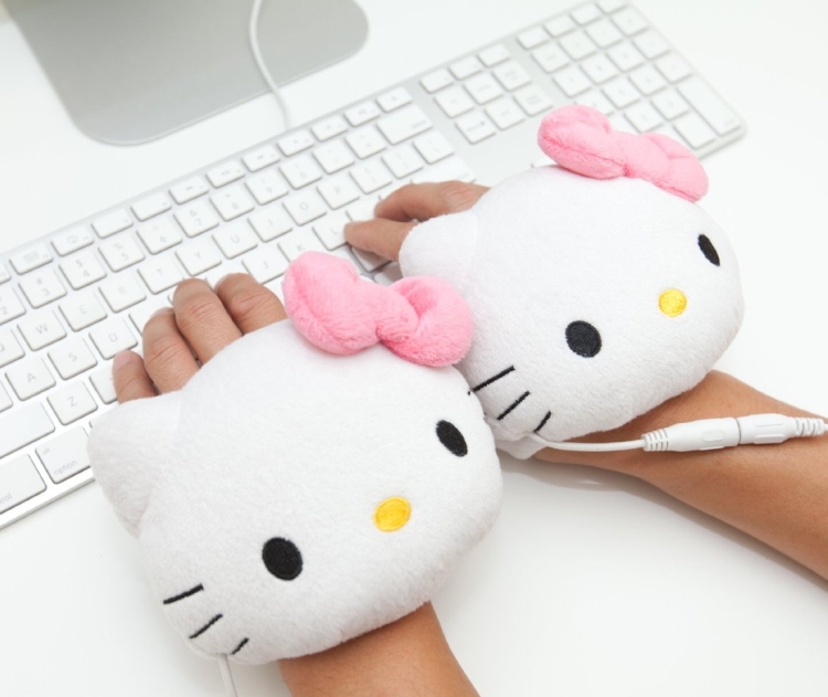 Hello Kitty USB Handwarmers Gloves