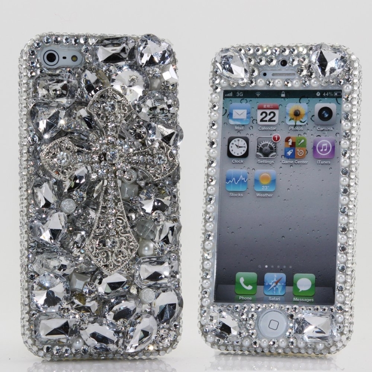 Iphone 5C Luxury 3d Swarovski Crystal Diamond Bling Sparkle