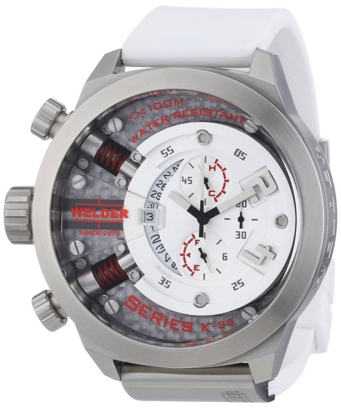 Welder by U-Boat K38 Oversize Chronograph Steel Unisex Watch