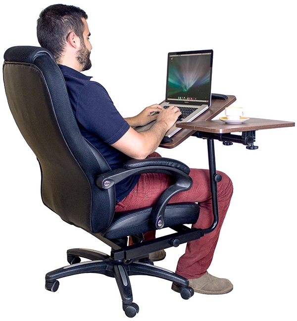 Office Chair with Integrated Laptop Desk - 7 Gadgets