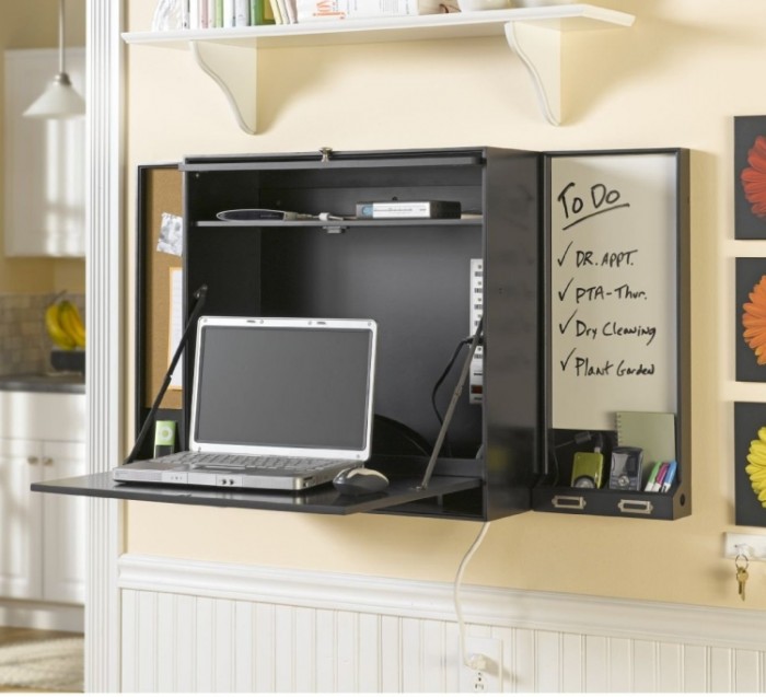 Bush Furniture Lakewood WallMounted Laptop Organizer