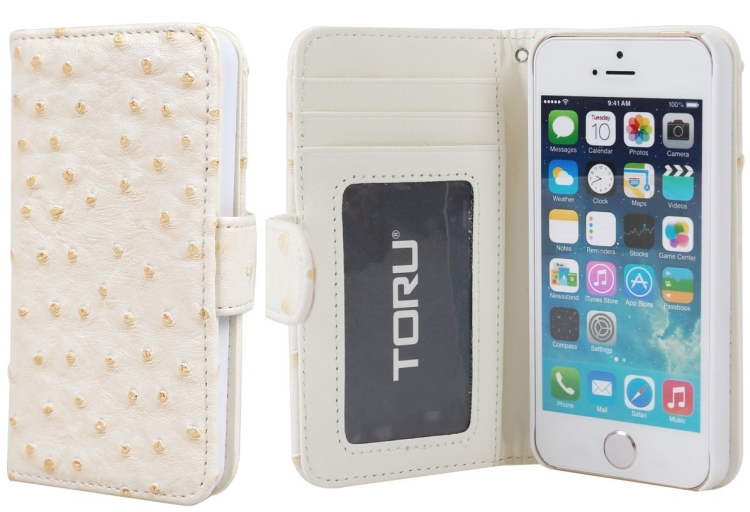 Credit Card Wallet Case with Stand for iPhone 5  5S