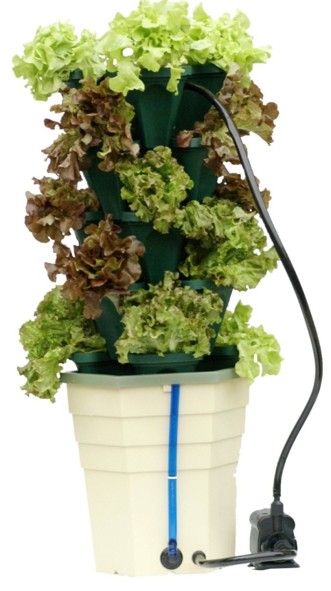 Mr. Stacky Stacking Hydroponic Pots Power Tower Garden