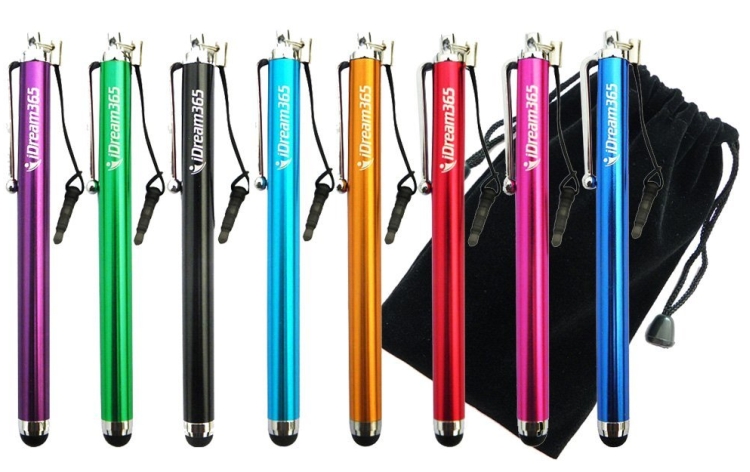 Pack of 8 Capacitive Touch Screen Tablet Stylus