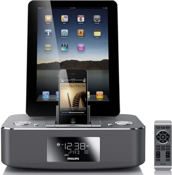 Philips Pad Alarm Clock Speaker Dock