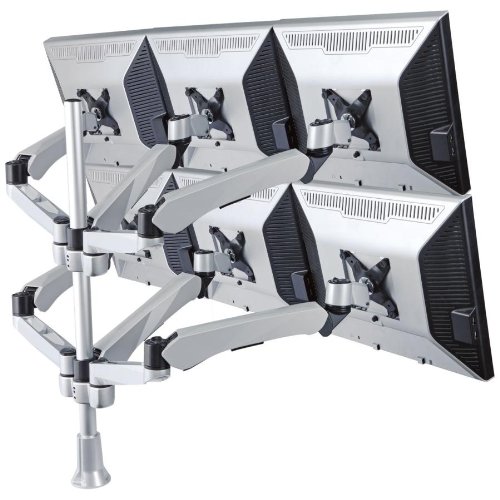 Six Monitor Desk Mount Spring Arm Quick ReleaseConnect