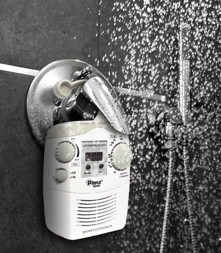 Waterproof Shower Clock Radio