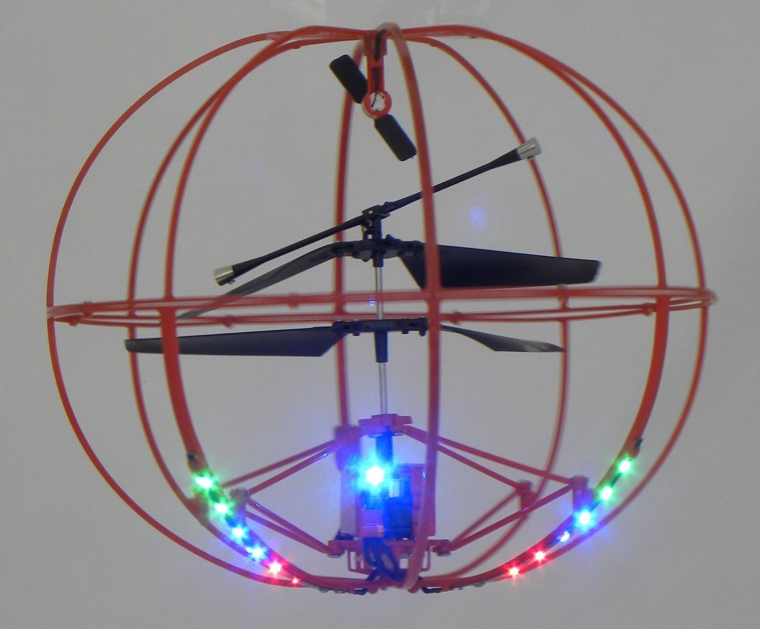 Helicopter with LED Lights 3.5 Channel IR Flying Ball RC Mini Helicopter with Built-in Gyro