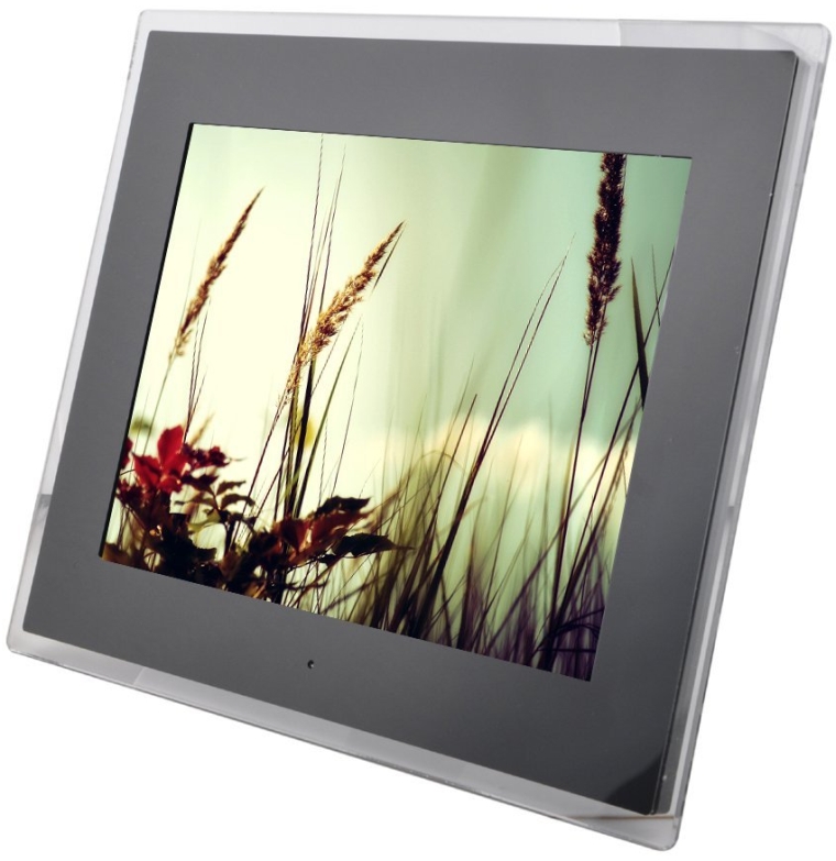 LCD HD Pixels Desktop Digital Photo Frame Up To 32GB Built-in Speaker
