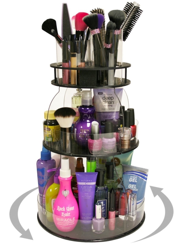 MakeupCosmetic Organizer with 4 Tube Holders