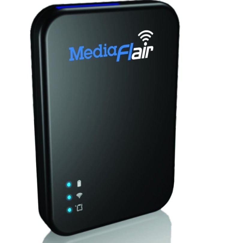 MediaFlair Portable Wi-Fi Streaming Media Storage