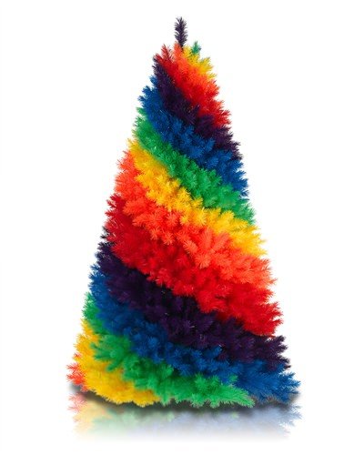 Rainbow Artificial Christmas Tree