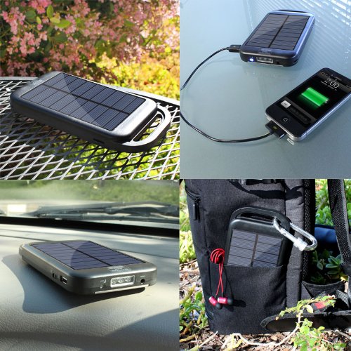 Solar Charger Power Bank USB Rechargeable Backup Battery Pack