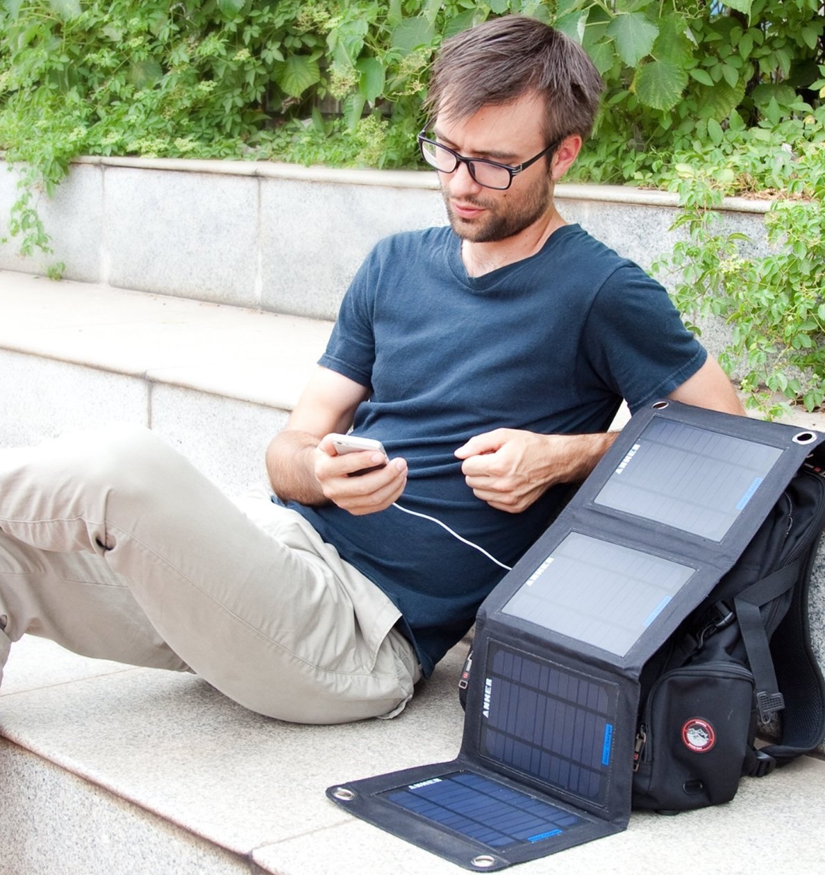 Solar Panel Foldable Dual-port Solar Charger