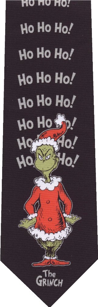 The Grinch Dr Seuss Reversible New Christmas Novelty Tie