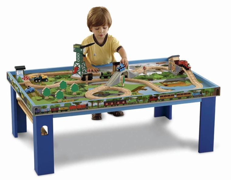 Wooden Railway Play Table