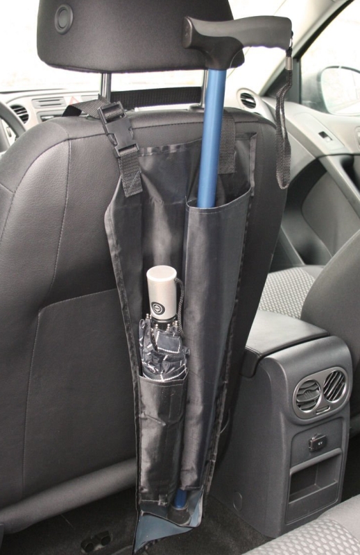 Car Truck Back Seat Umbrella Cane Holder Hanging Waterproof Organizer Bag