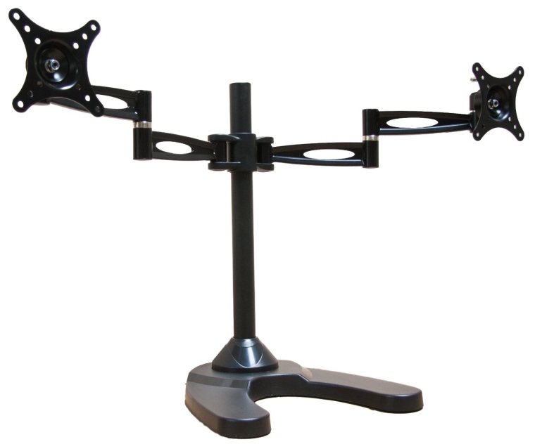 Dual Freestanding Monitor Stand for Monitors Up to 27 screens
