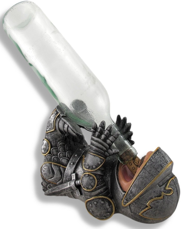 Medieval Knight Single Wine Bottle Holder