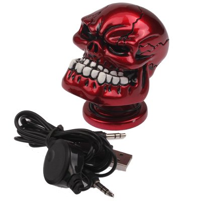 Powered Creative Skull Style Mini Metal Speaker