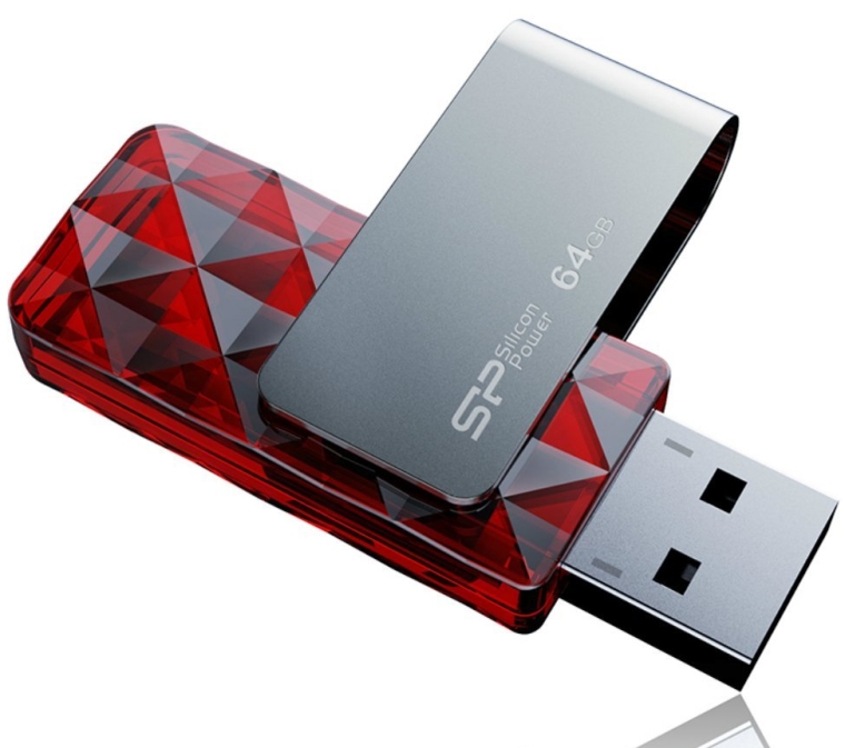 Silicon Power 64GB Ultima U30 USB 2.0 Swivel Flash Drive