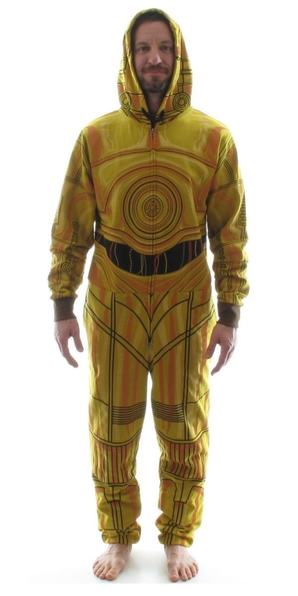 Star Wars C-3PO Costume Hooded Union Suit