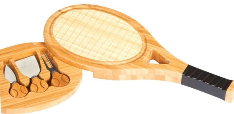 Tennis Racquet Shape Cheese Board