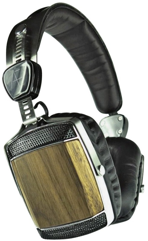 Wood and Stainless Steel Headphones
