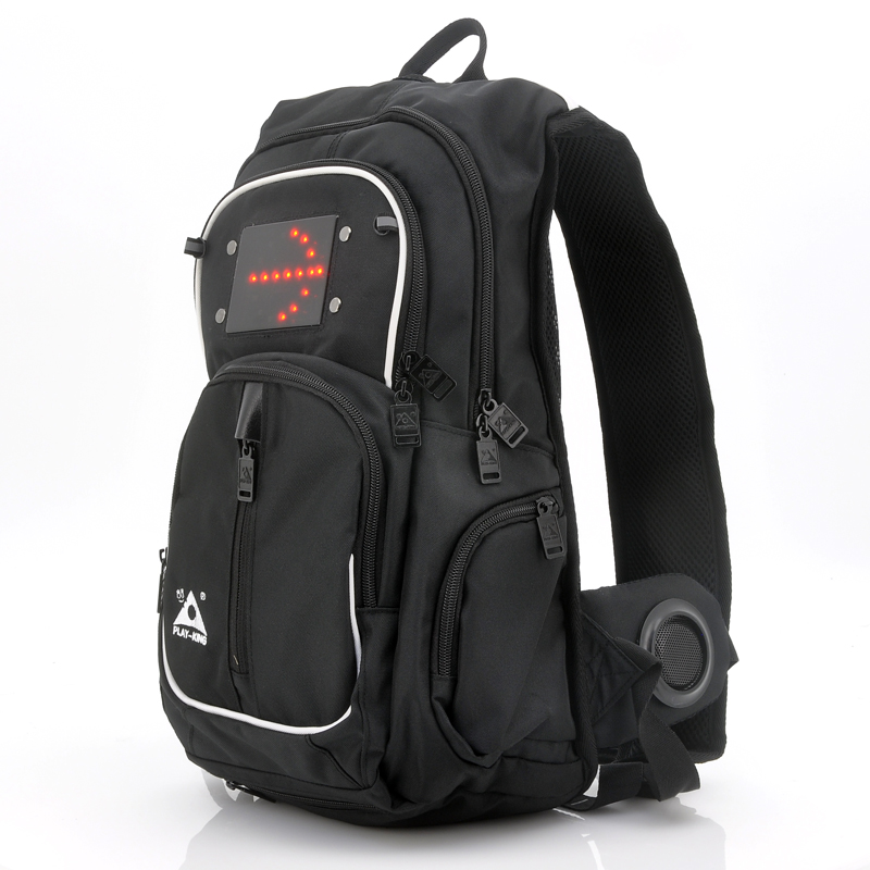 Backpack With Double Speakers - LED Directional Sign Lights