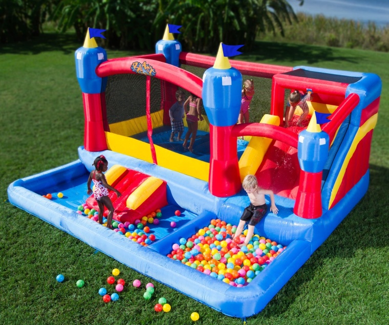 Blast Zone Misty Kingdom Inflatable Bouncer