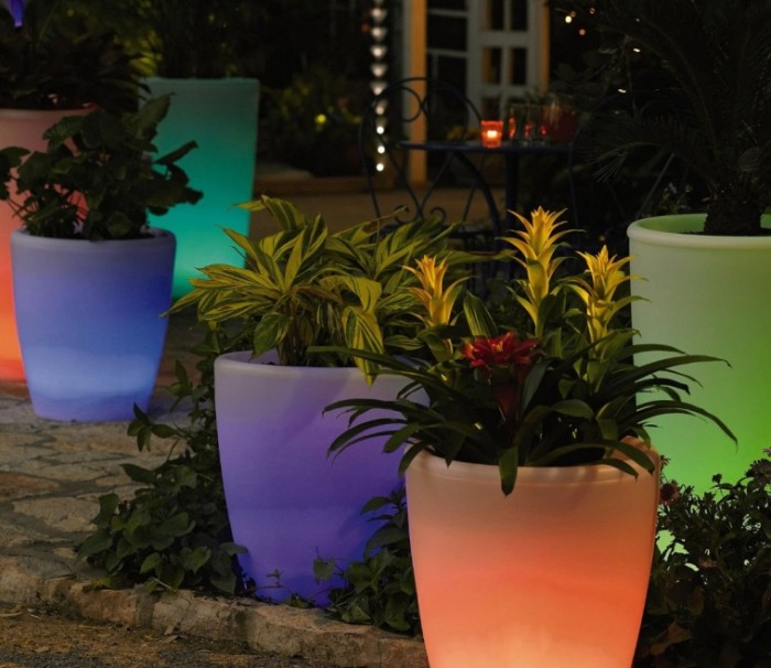 Solar Illuminated Planter