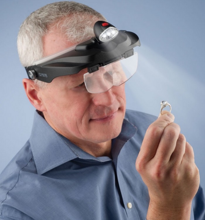 The Jeweler’s Lighted Magnification Visor