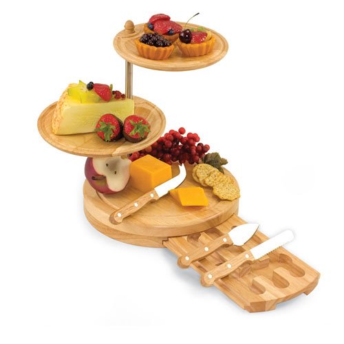 Tiered Fruit and Cheese Serving Set