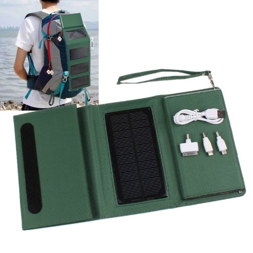 8000mAh Folding Solar Panel Power Storage Pack Power Bank with USB Port for Charging
