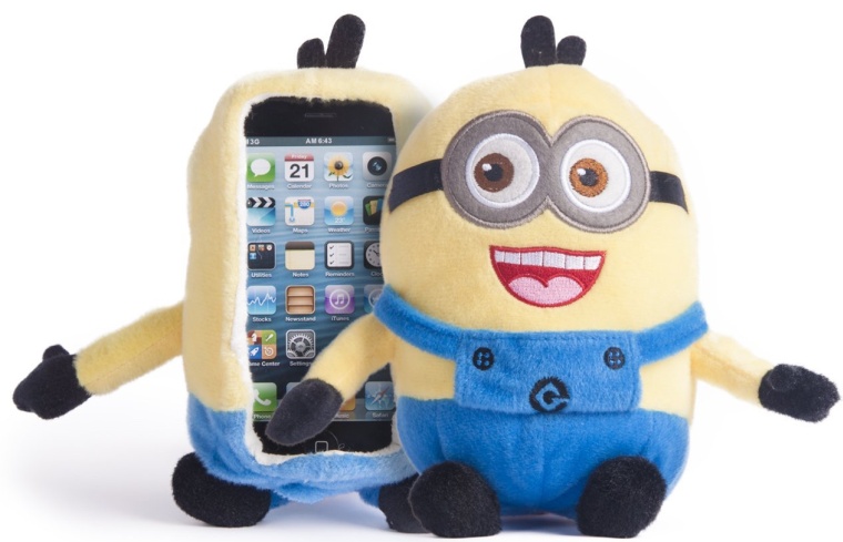 Despicable Me Yellow Minion Plush Toy CellPhone Case