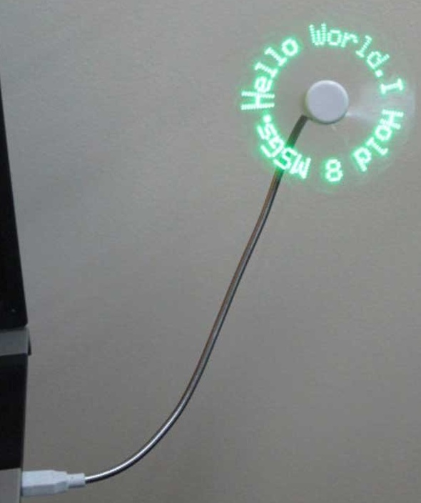 LED Programmable Message Fan