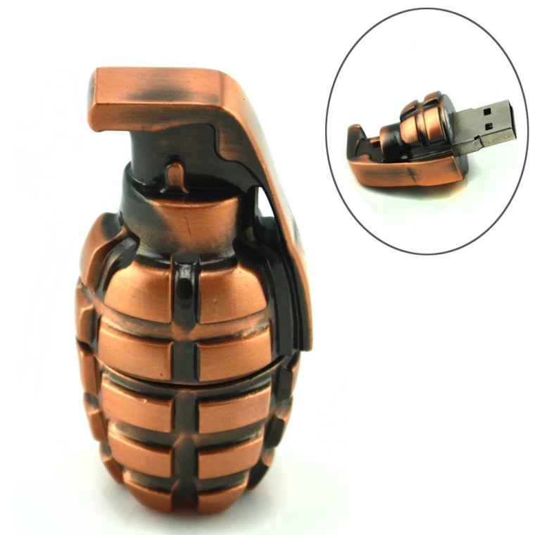 Grenade Shaped 8GB USB Flash Drive