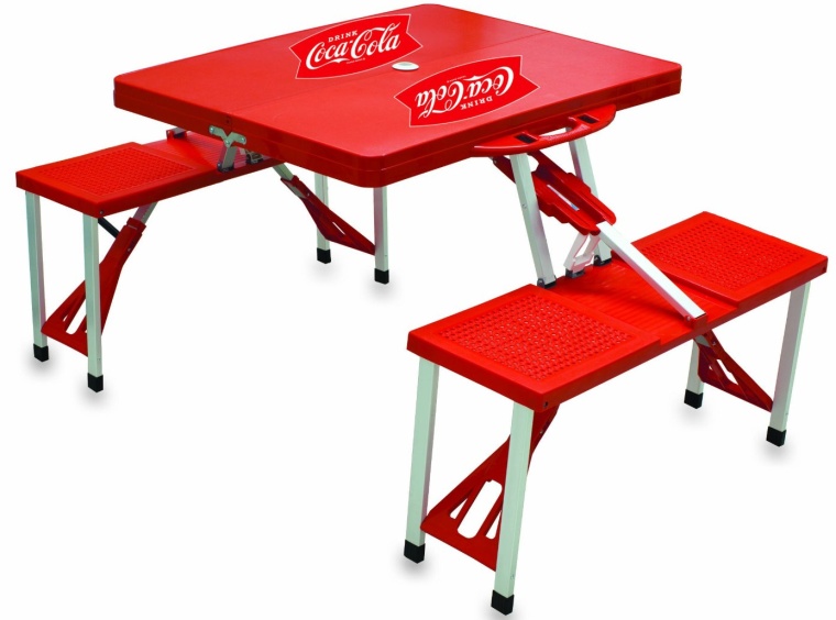 Picnic Time Coca-Cola Portable Folding TableSeats