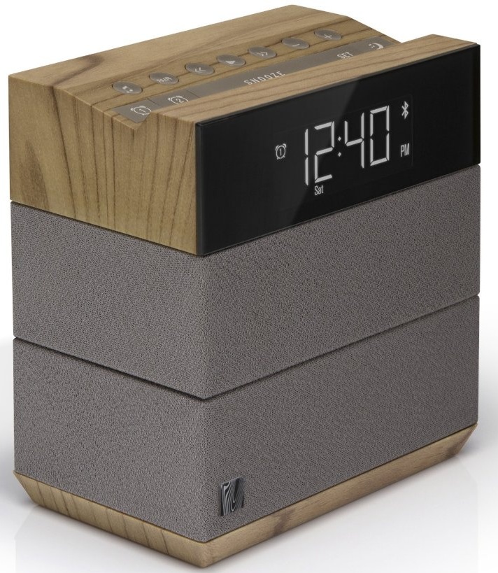 Sound Rise Wireless Bluetooth Speaker  Alarm Clock with FM Radio and USB Charger