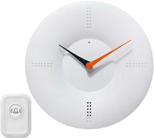 White Doorbell Clock