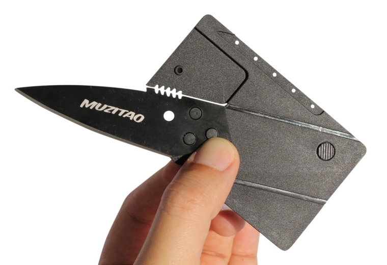 Black Credit Card Knife