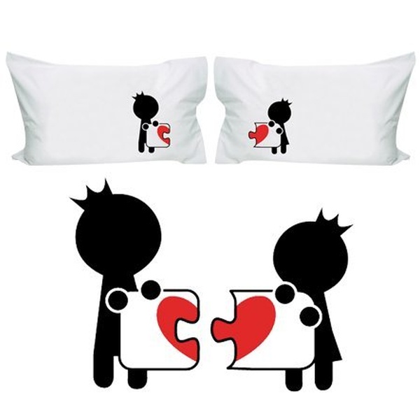 Complete My Heart Couple Pillowcases