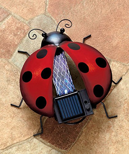 Metal Ladybug Solar Bug Zapper