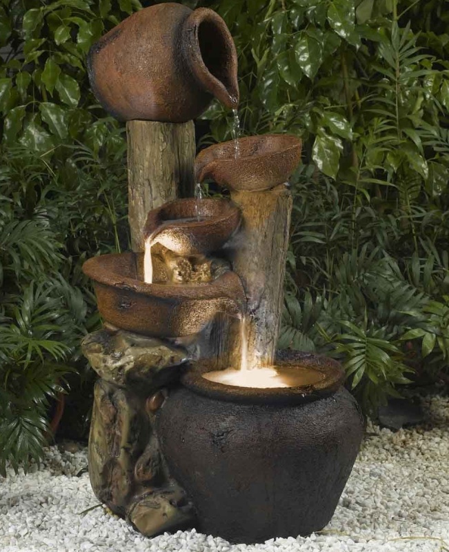 Pentole Pot OutdoorIndoor Fountain with Illumination