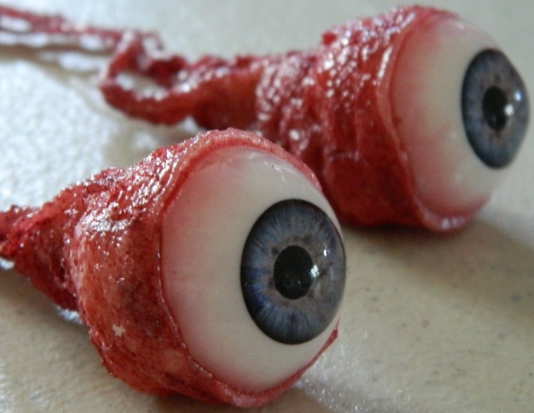 Ripped Out Eyeball Movie Quality Prop