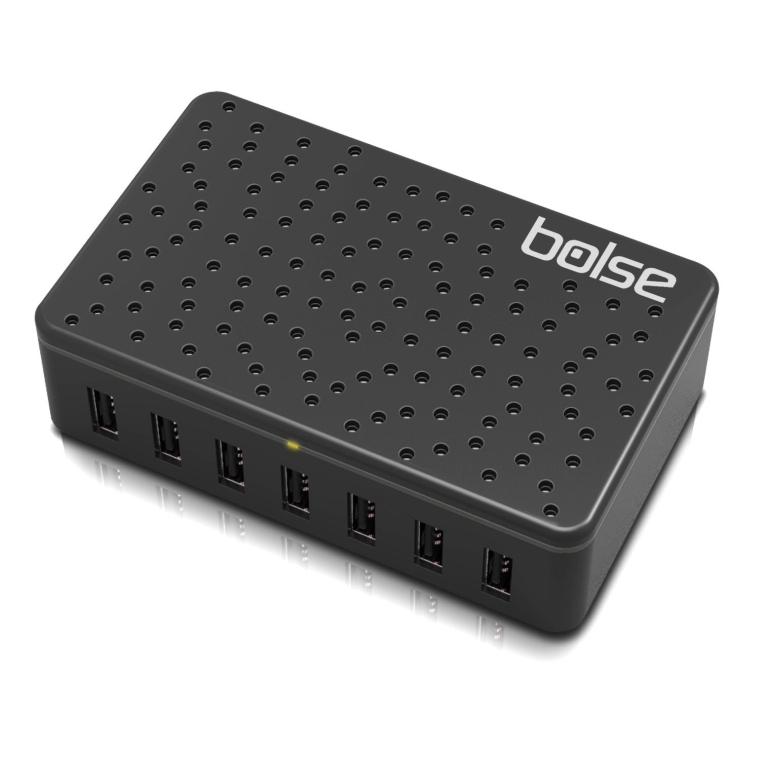 Bolse 7-Port USB WallDesktop Charger with SmartIC Technology
