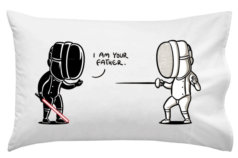 I Am Your Father Funny Movie Parody Pillow Case