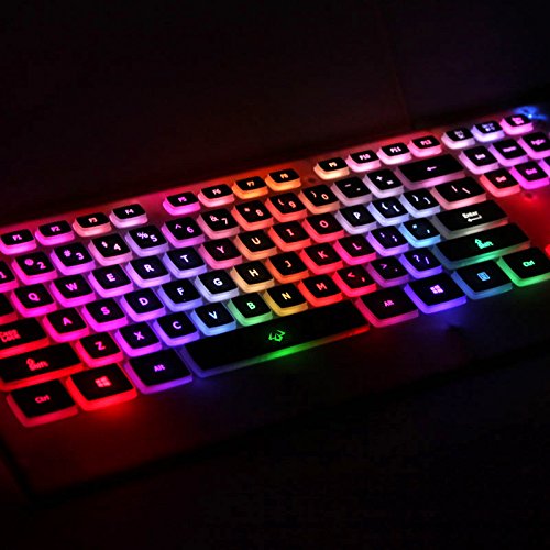 7 Color USB led Illuminated High Quality Backlit Ultra-thin gaming keyboard