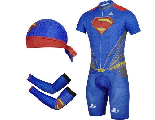 Super Hero Style Breathable Cycling Jersey Sets