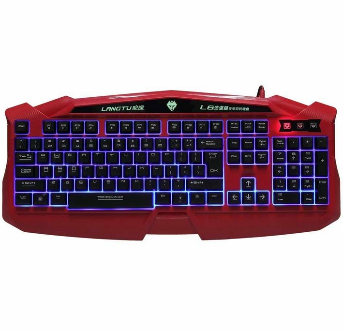 Color Illuminated LED  Gaming Game Keyboard